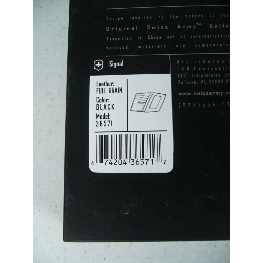 Victorinox Swiss Army Signal Black Wallet Padfolio - Picture 4 of 8